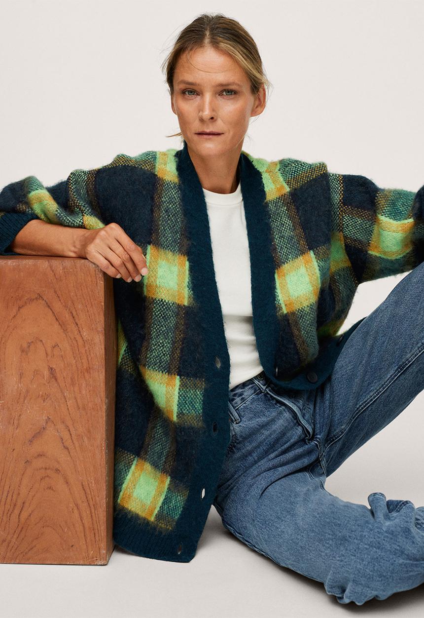MANGO - Cardigan cheecky - green