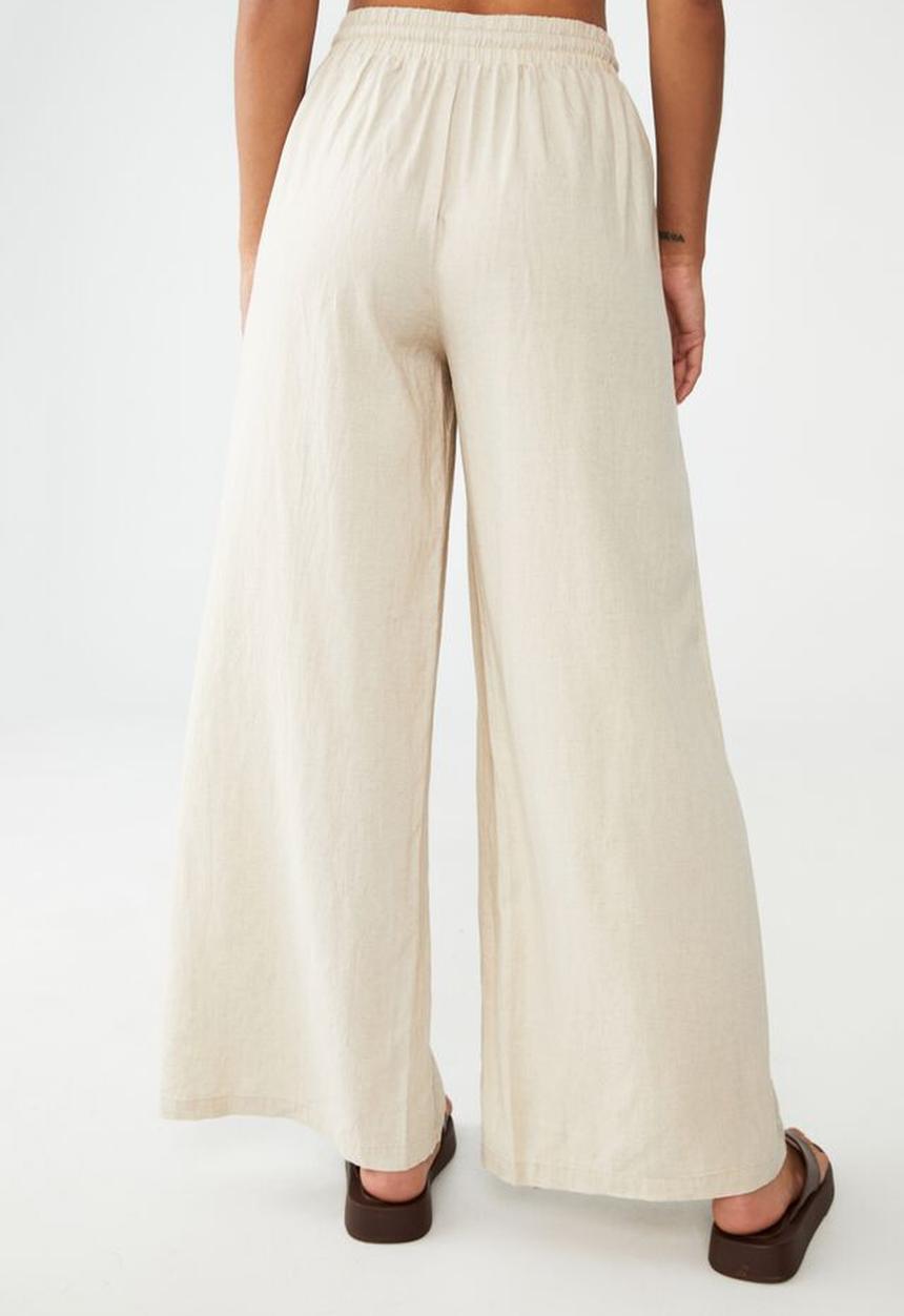 Cotton On - Daydreamer wide leg pant - natural marle