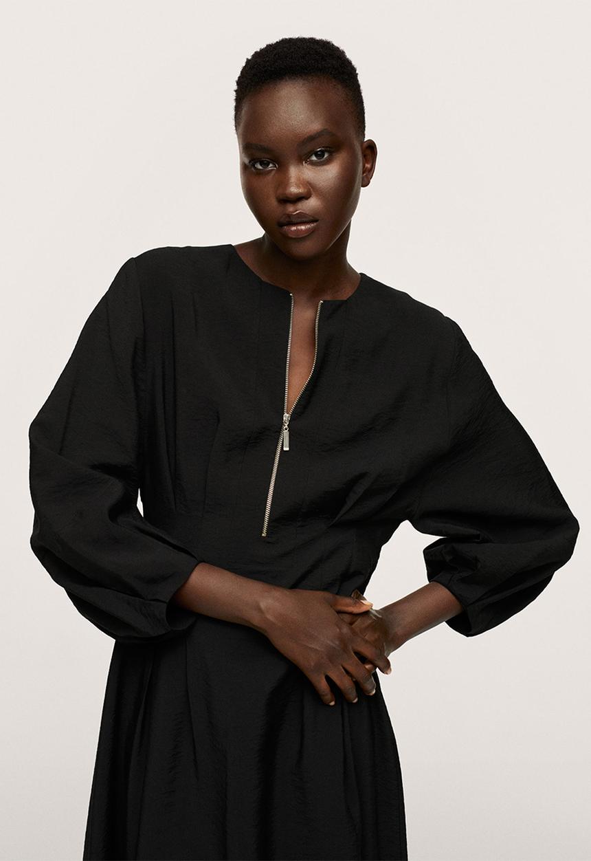 MANGO - Dress zepellin - black