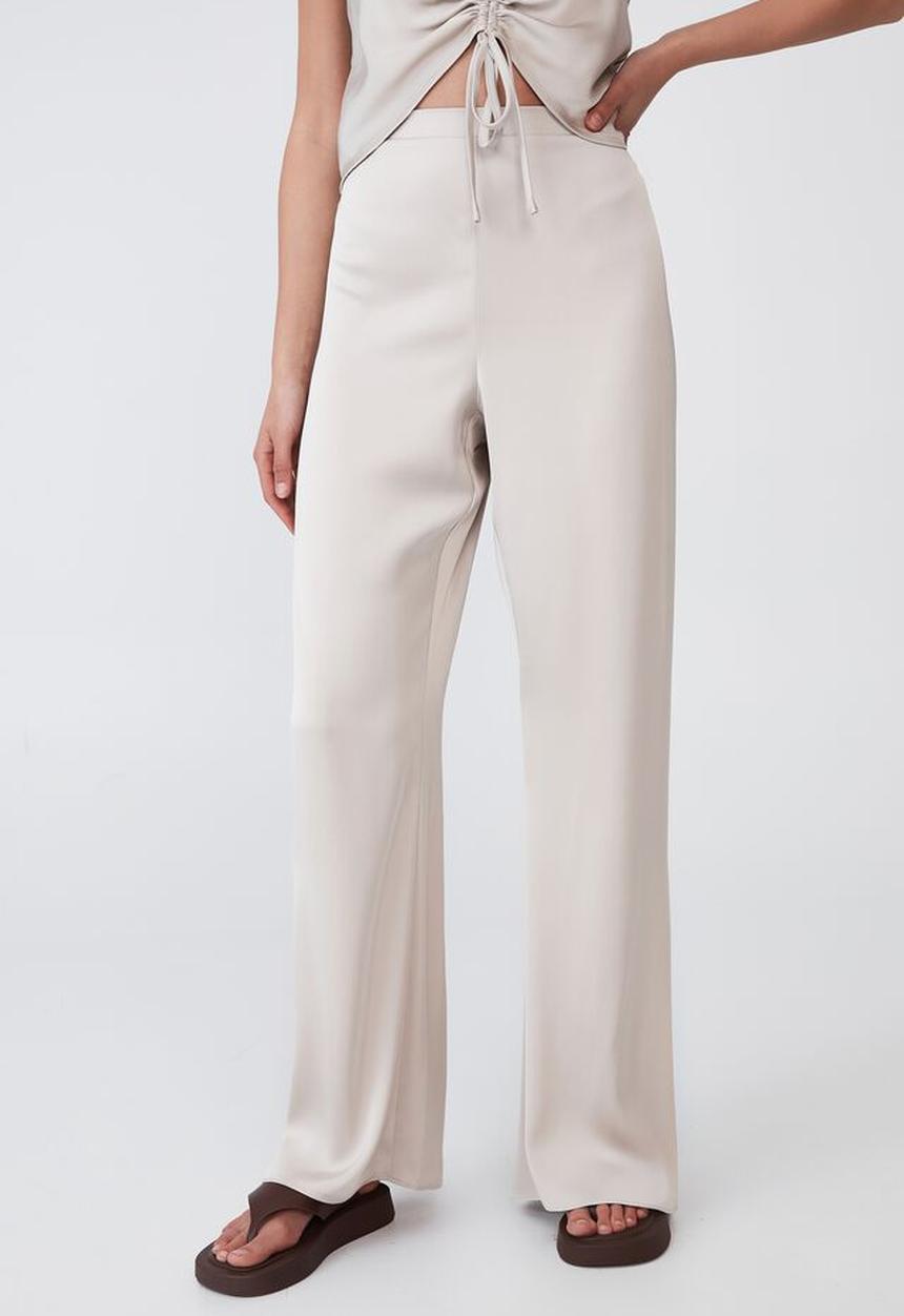Cotton On - Santorini satin pant - champagne
