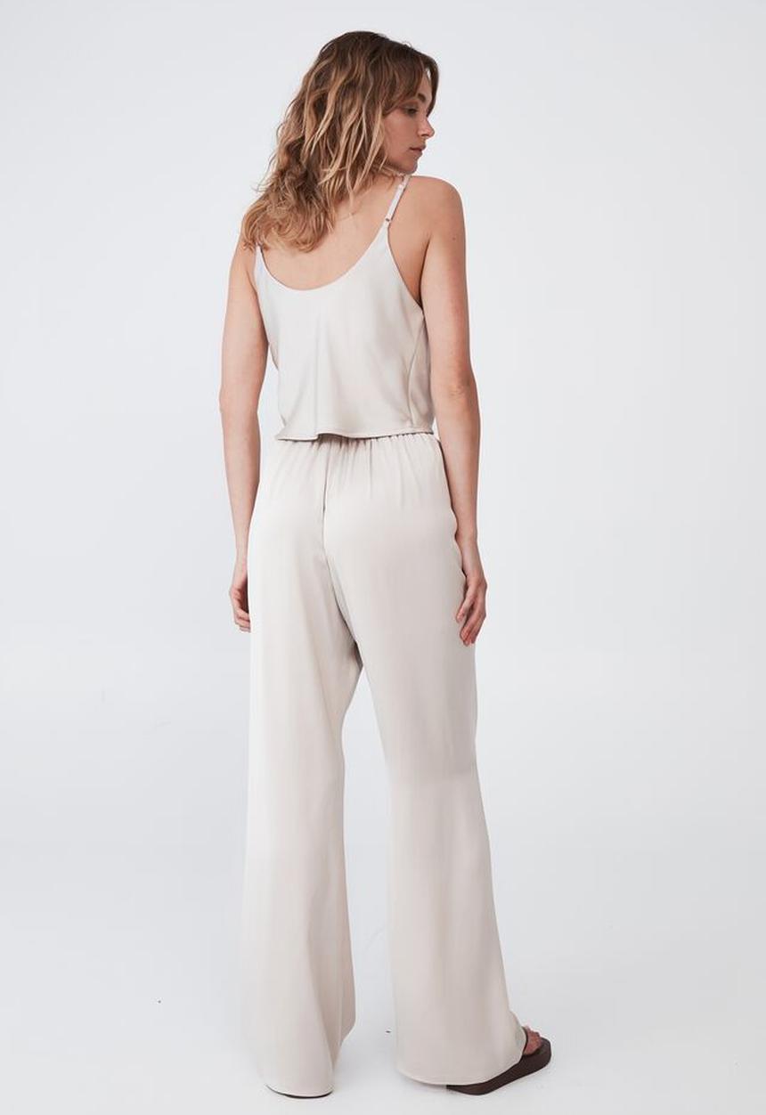 Cotton On - Santorini satin pant - champagne