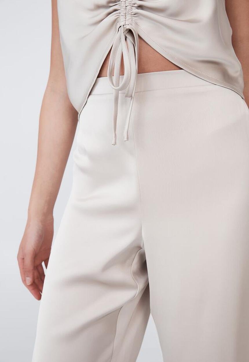 Cotton On - Santorini satin pant - champagne