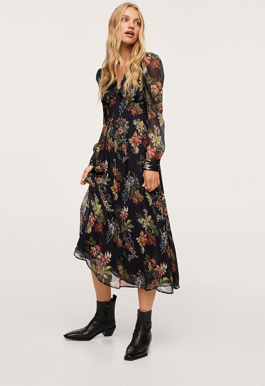 MANGO - Dress stelle - black