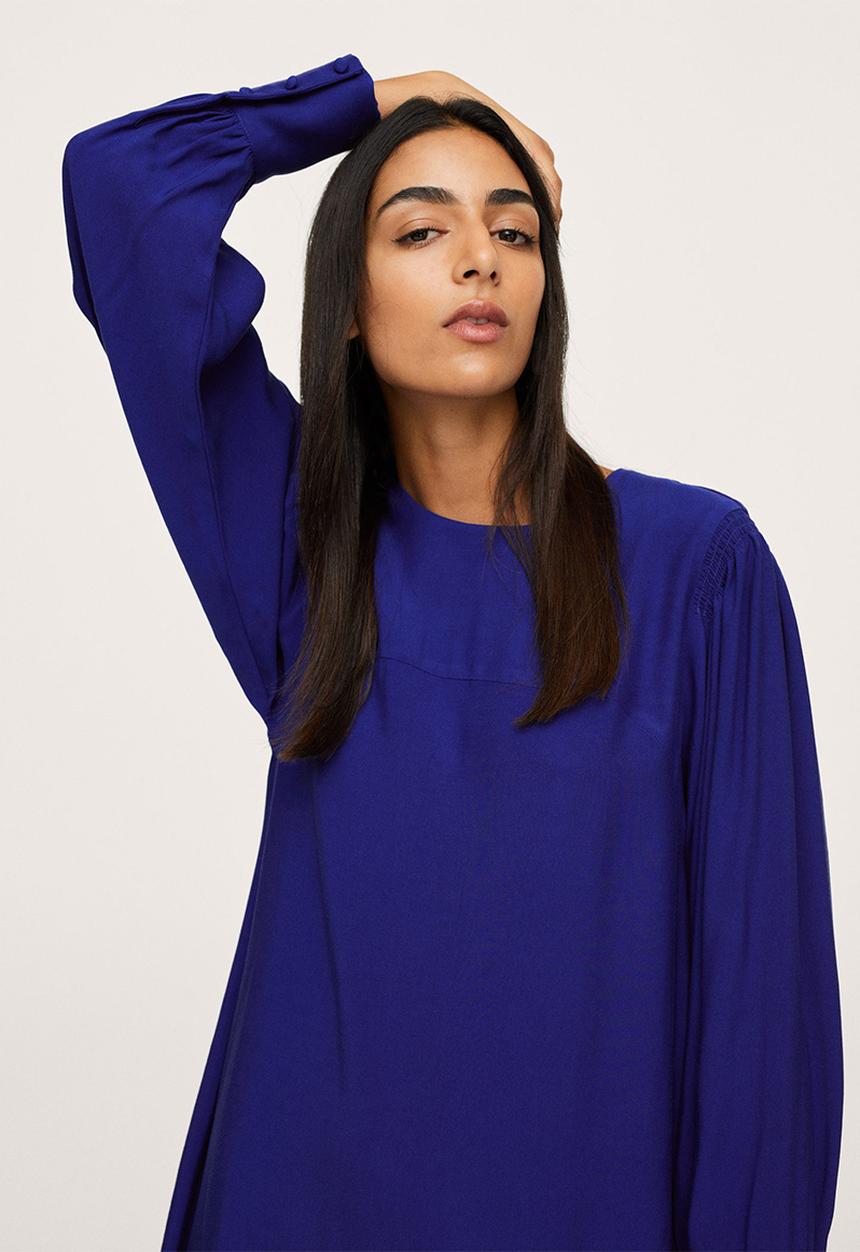 MANGO - Dress jane - medium blue