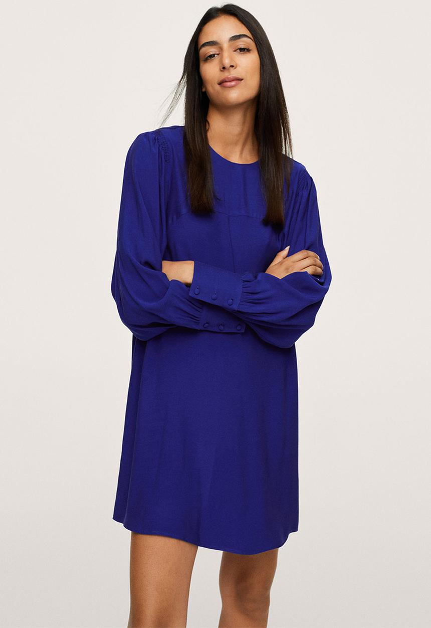 MANGO - Dress jane - medium blue
