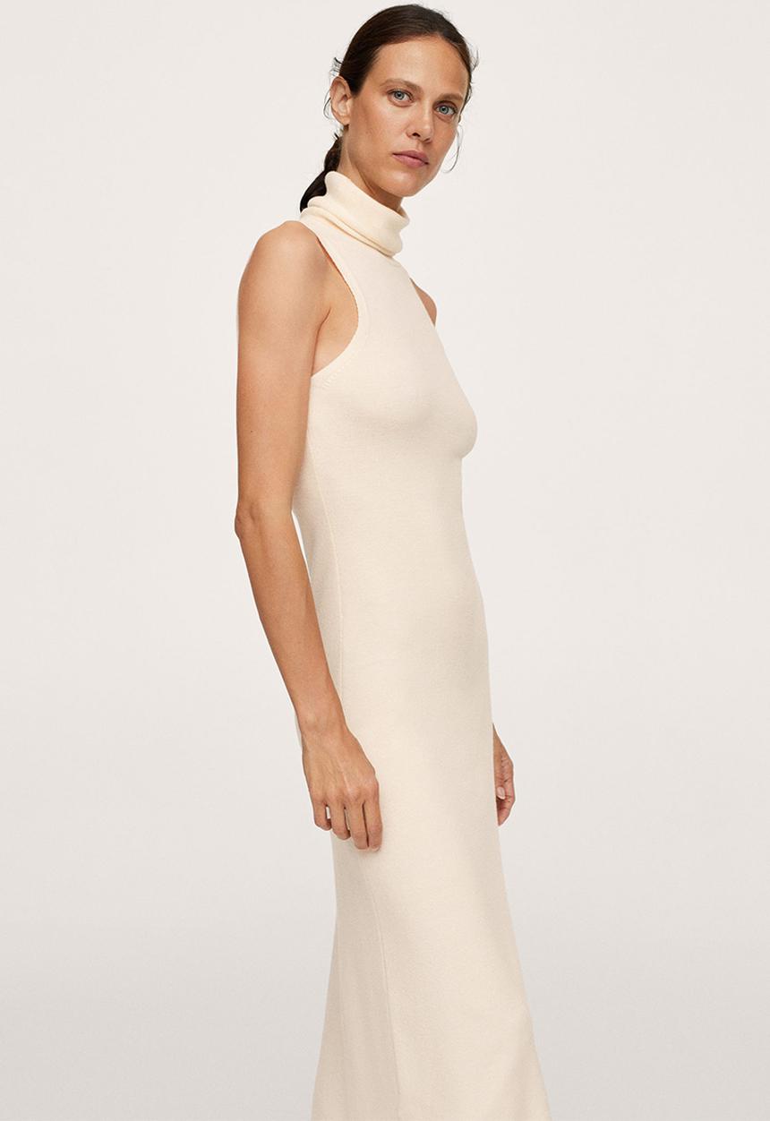 MANGO - Dress heidi - light pastel yellow