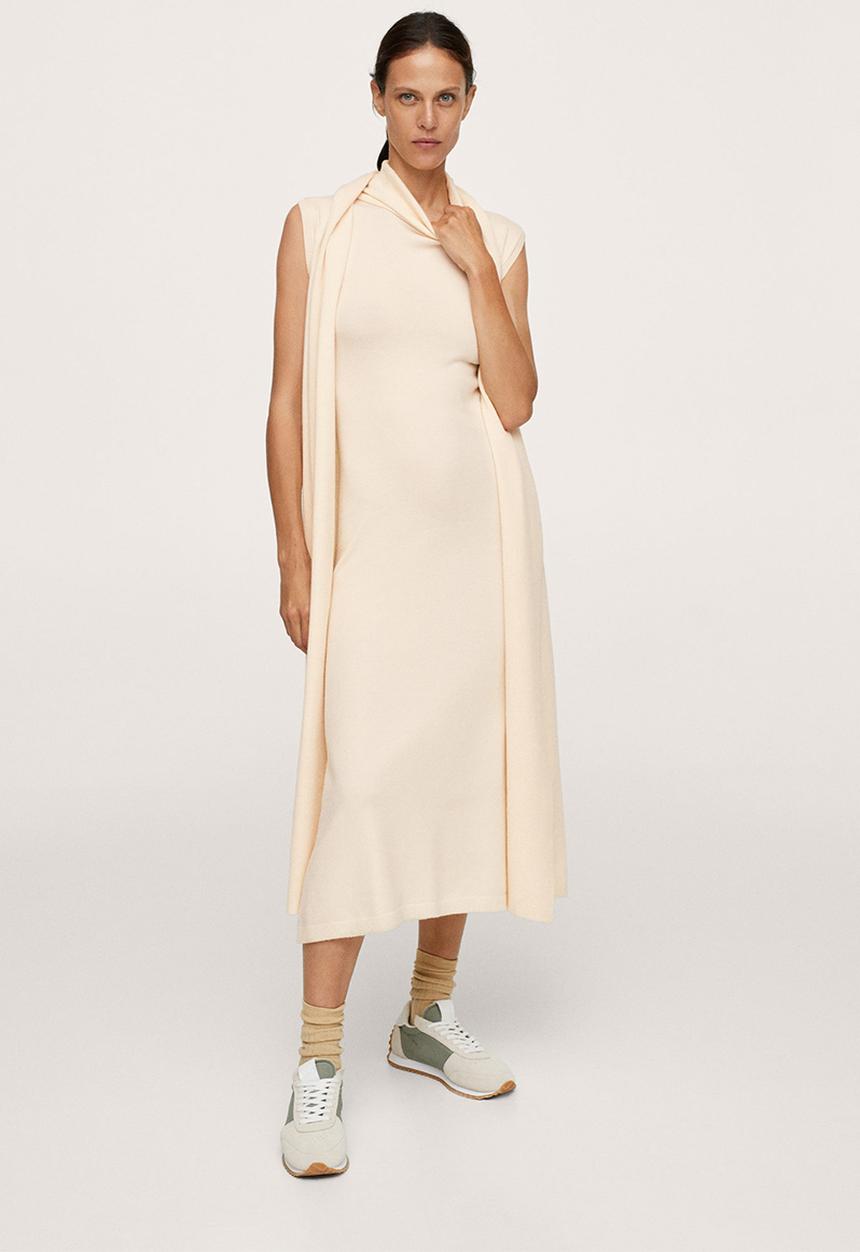 MANGO - Dress heidi - light pastel yellow