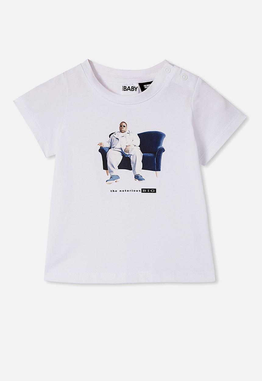 Cotton On - Jamie short sleeve tee-license - lcn mt white/biggie smalls - couch
