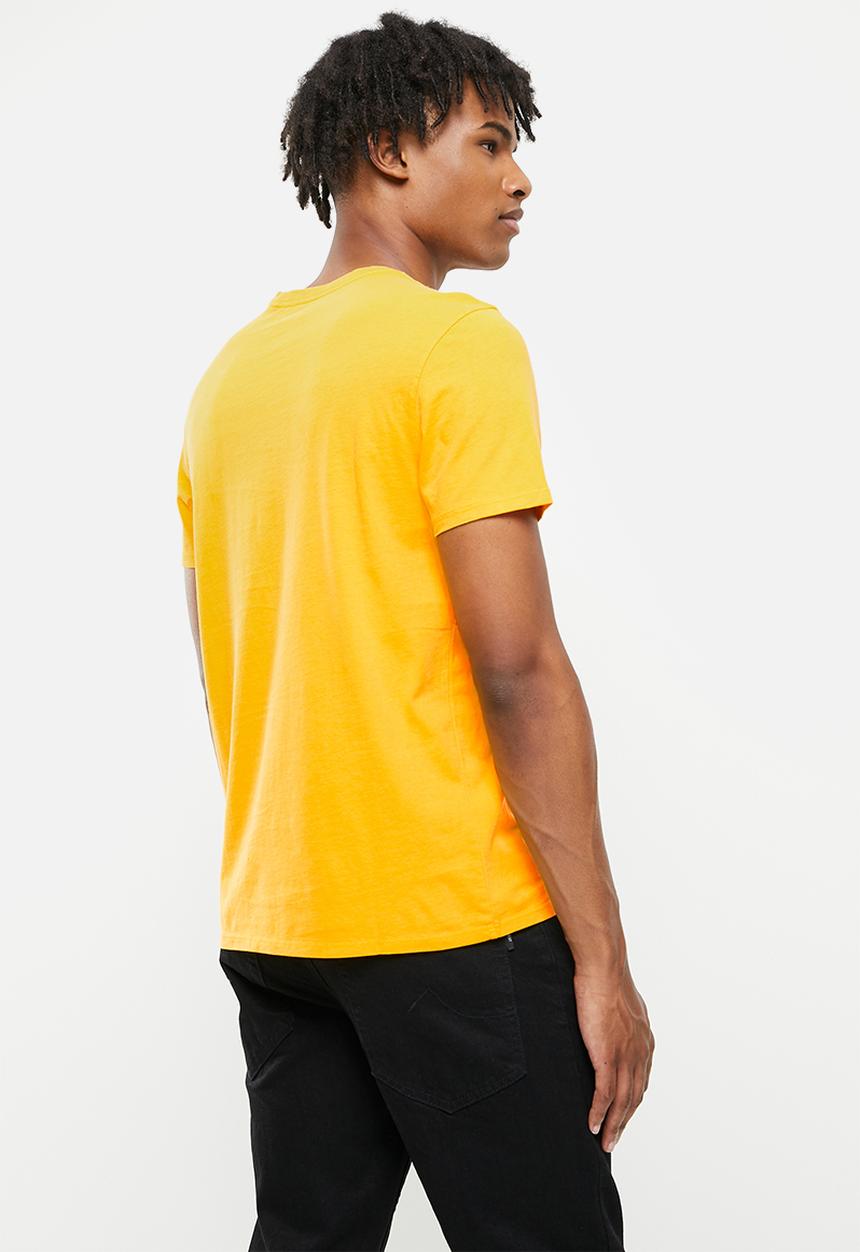 GUESS - Guess logo print tee - yellow