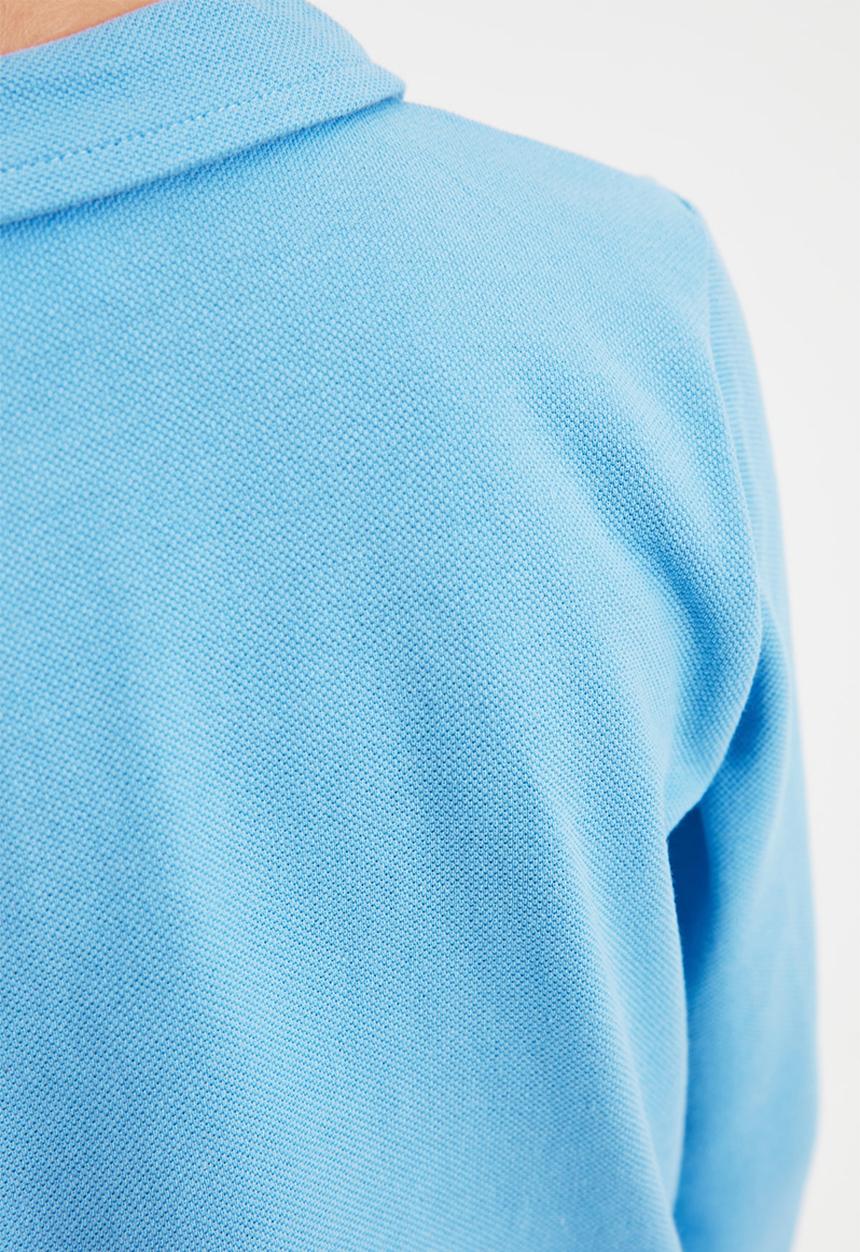 Trendyol - Polo long sleeve tee - blue