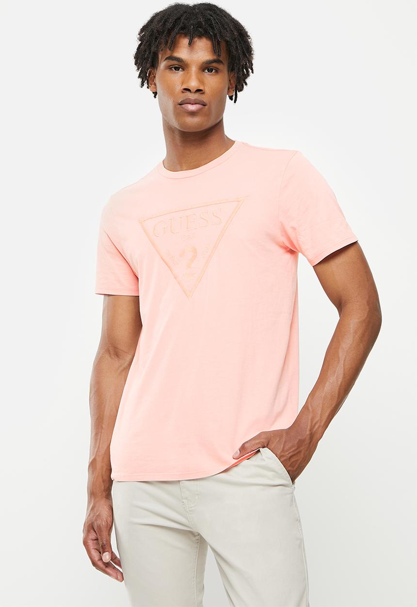 GUESS - Guess logo print tee - pink