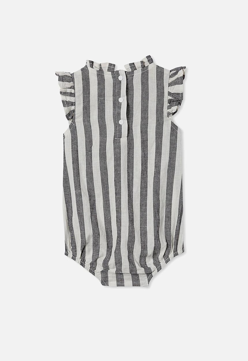Cotton On - Martina frill bubbysuit - phantom/vanilla robbo stripe