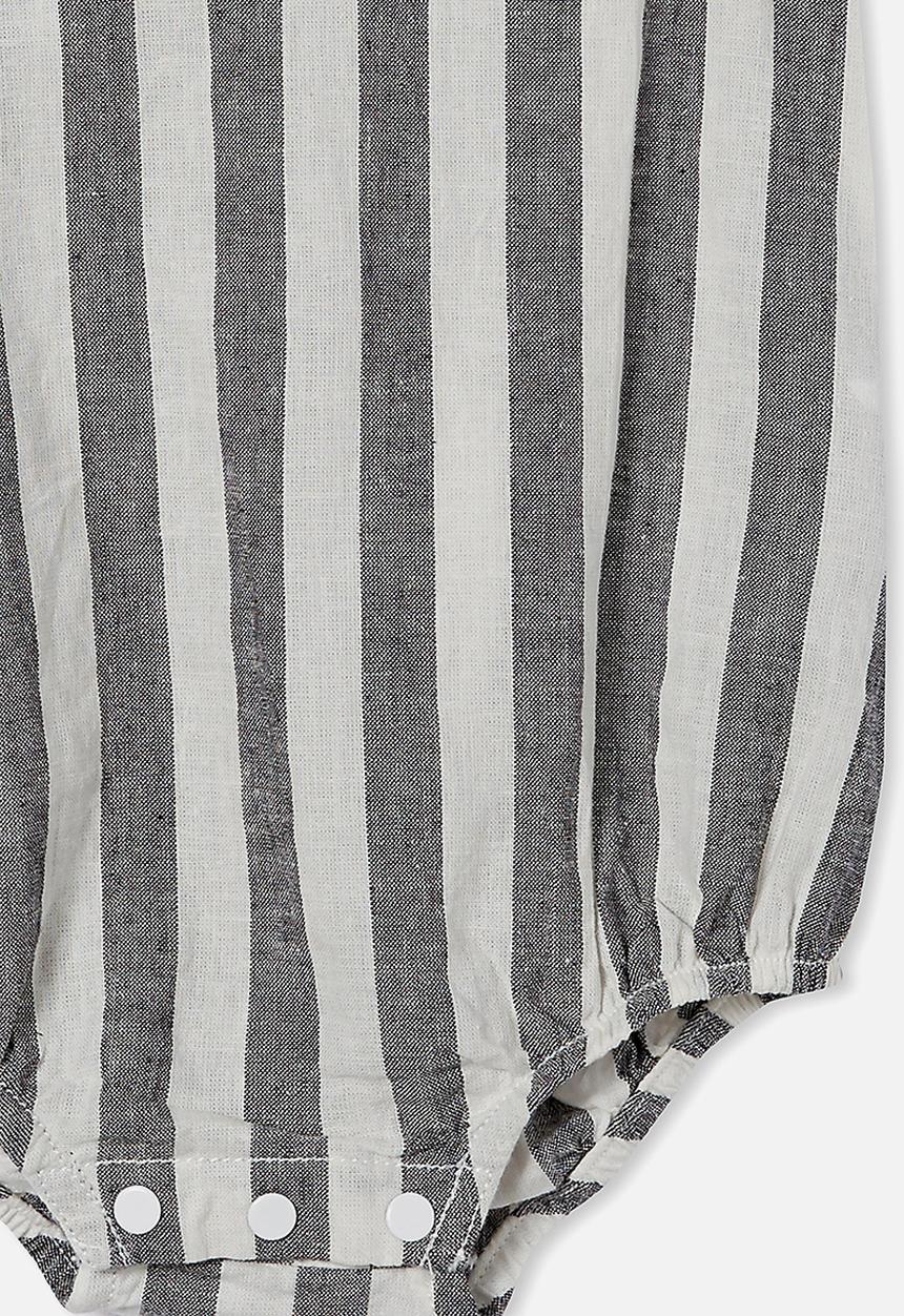 Cotton On - Martina frill bubbysuit - phantom/vanilla robbo stripe