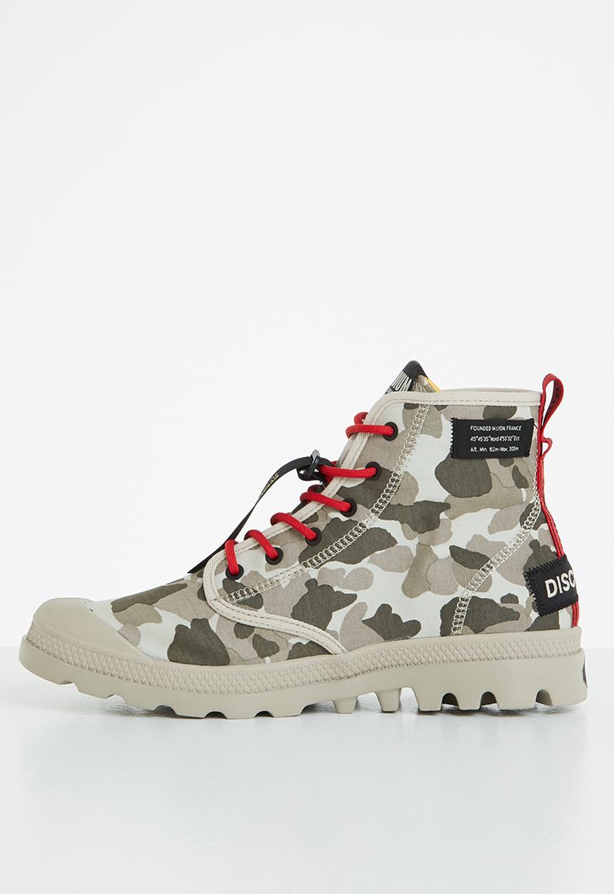 Palladium - Pampa lite overlab - dusky green camo