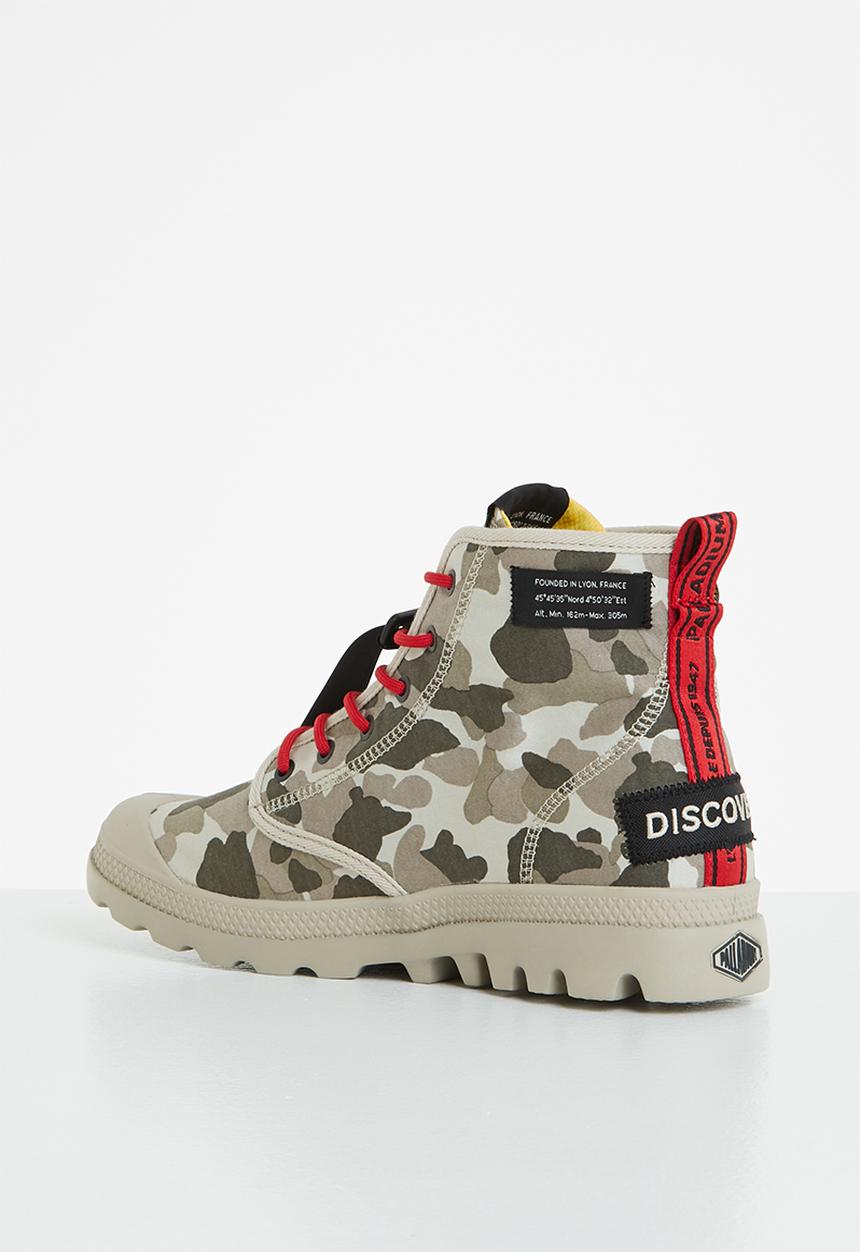 Palladium - Pampa lite overlab - dusky green camo