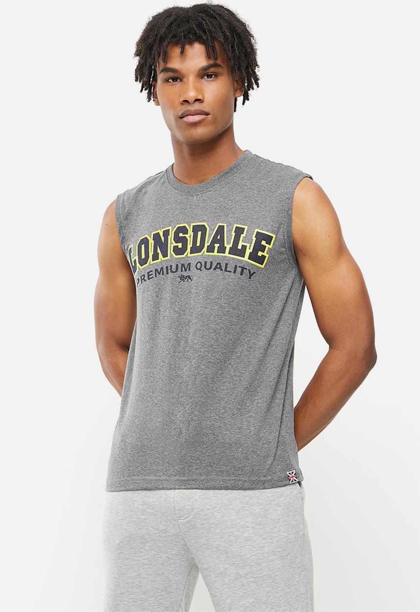 Lonsdale - Crew neck vest - grey melange
