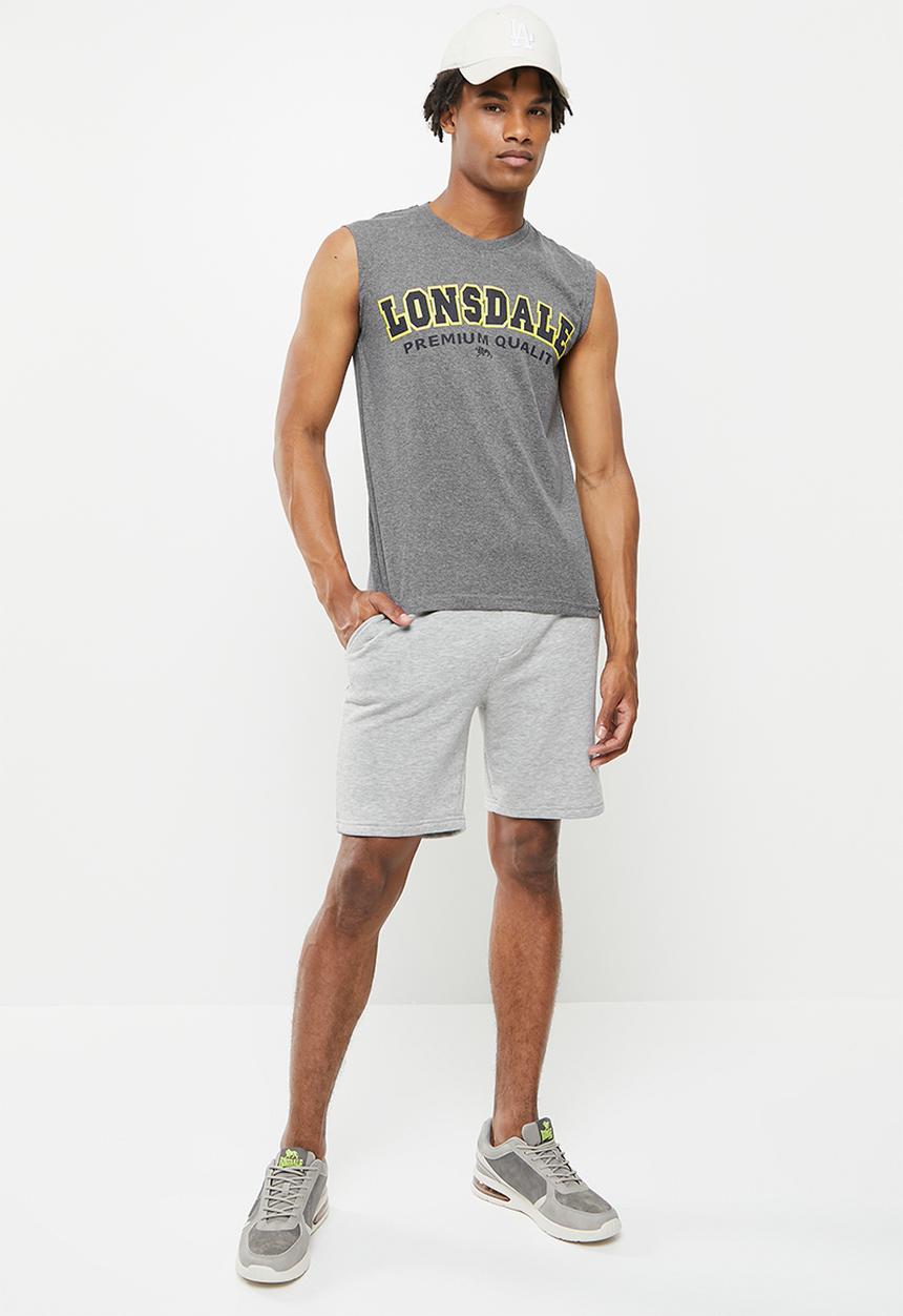 Lonsdale - Crew neck vest - grey melange