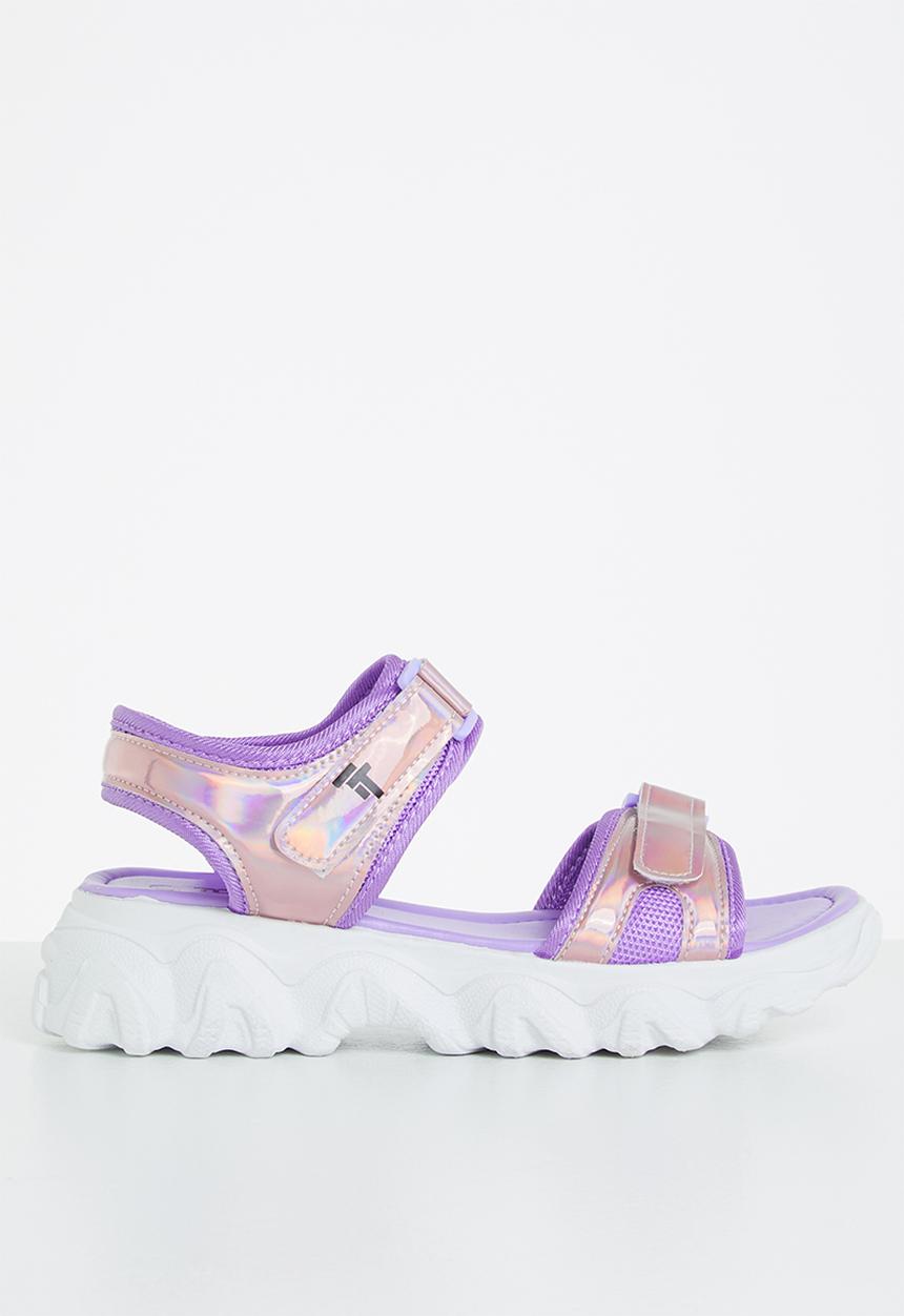 Tom Tom - Metallic sporty chunky sandal - purple