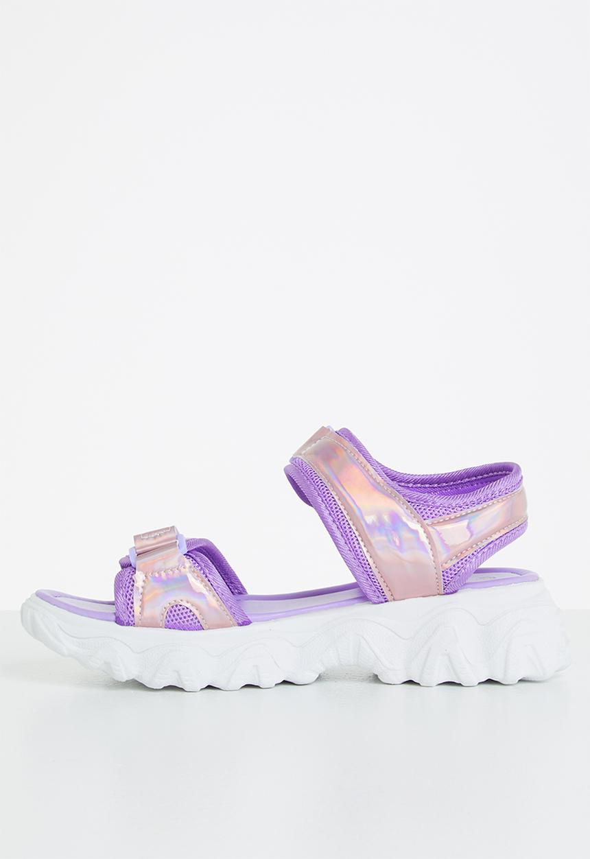 Tom Tom - Metallic sporty chunky sandal - purple
