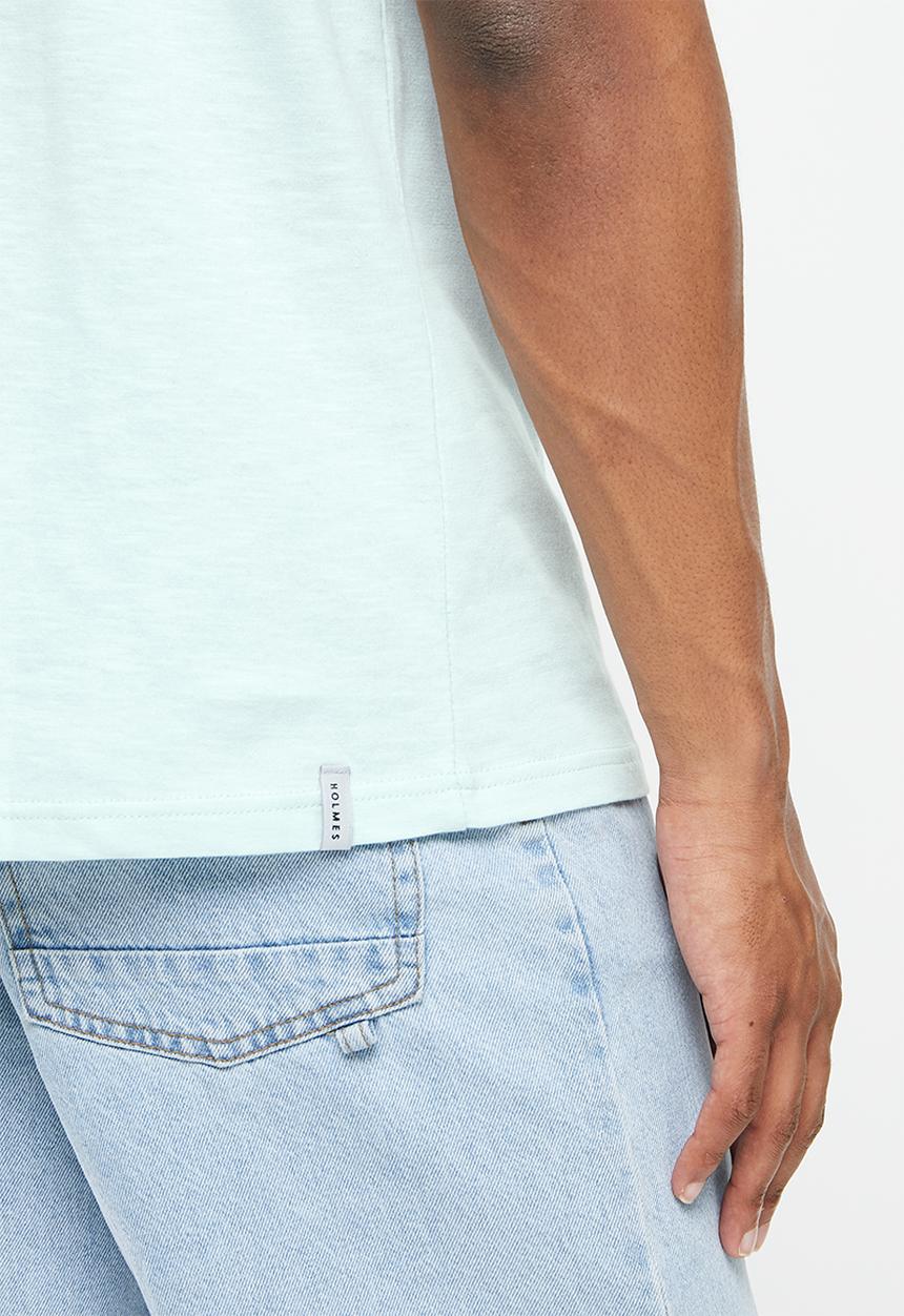 Holmes Bro's - Delux combi short sleeve tee - blue