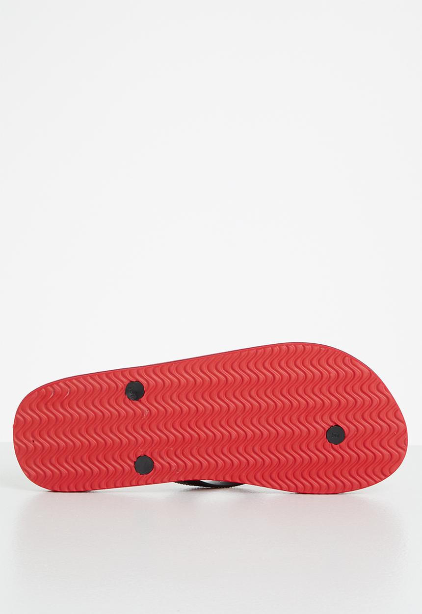 Aca Joe - Mens slops - red & black