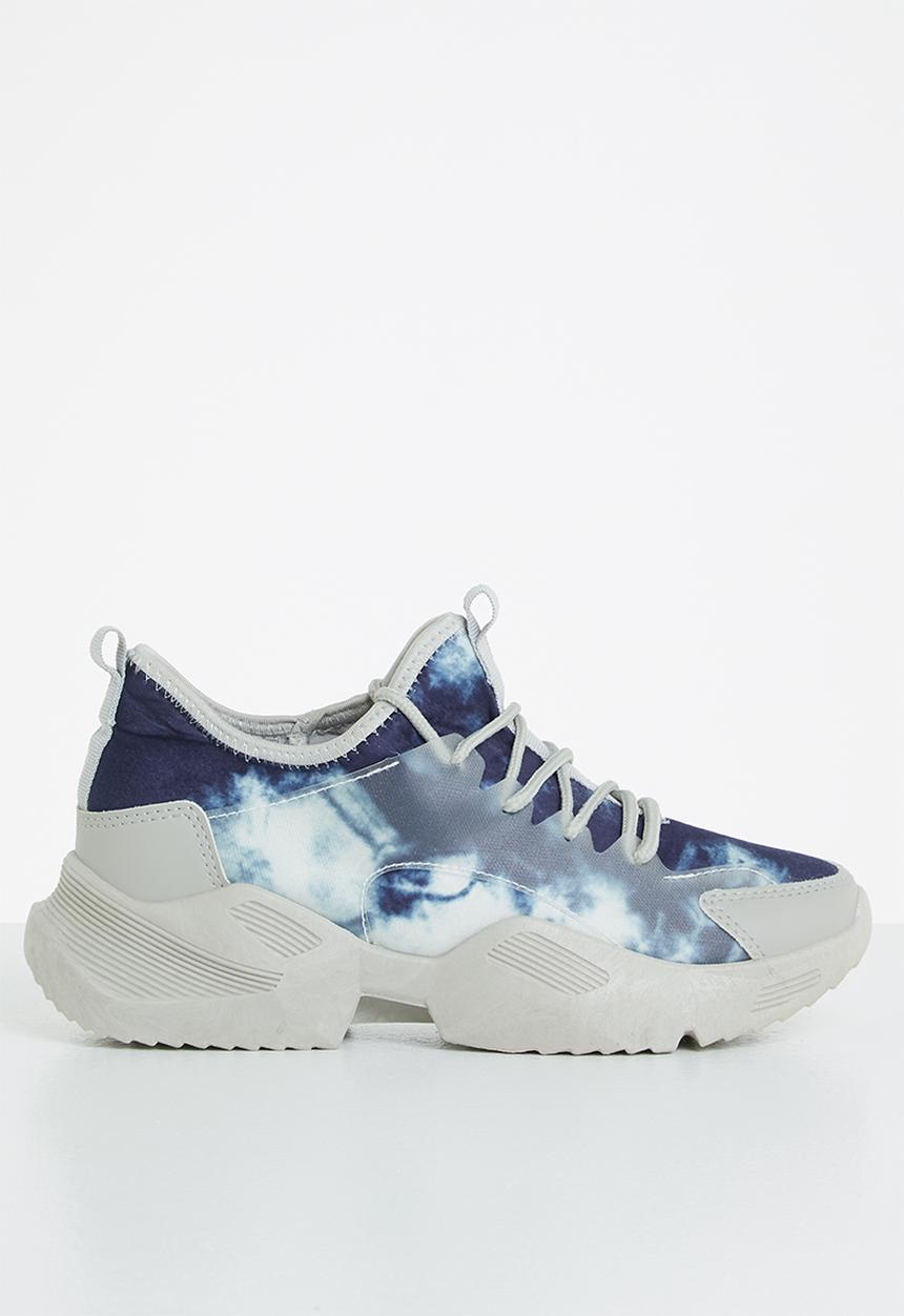 Tom Tom - Tie dye chunky sneaker - blue
