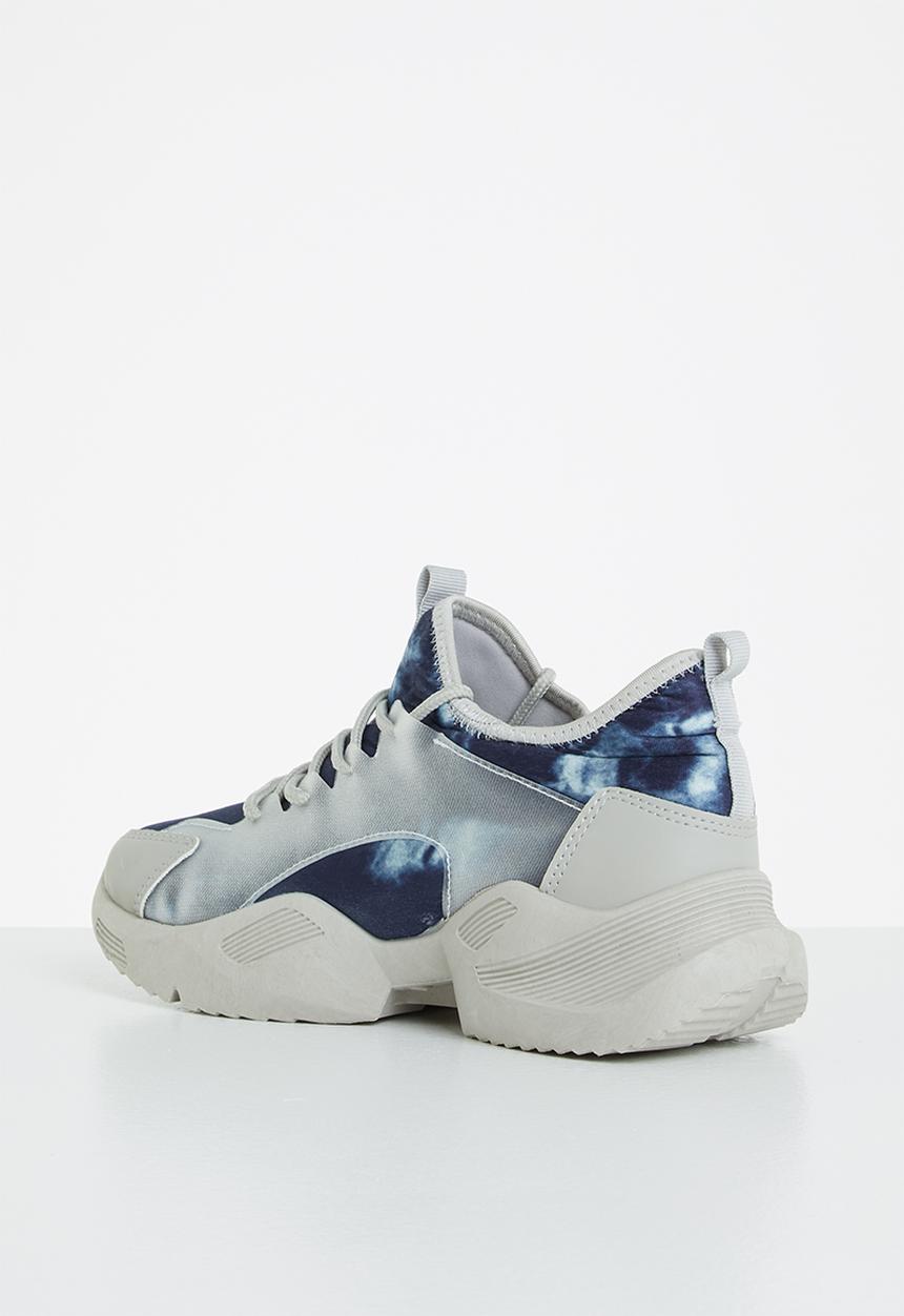 Tom Tom - Tie dye chunky sneaker - blue