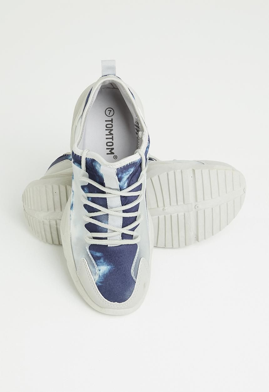 Tom Tom - Tie dye chunky sneaker - blue