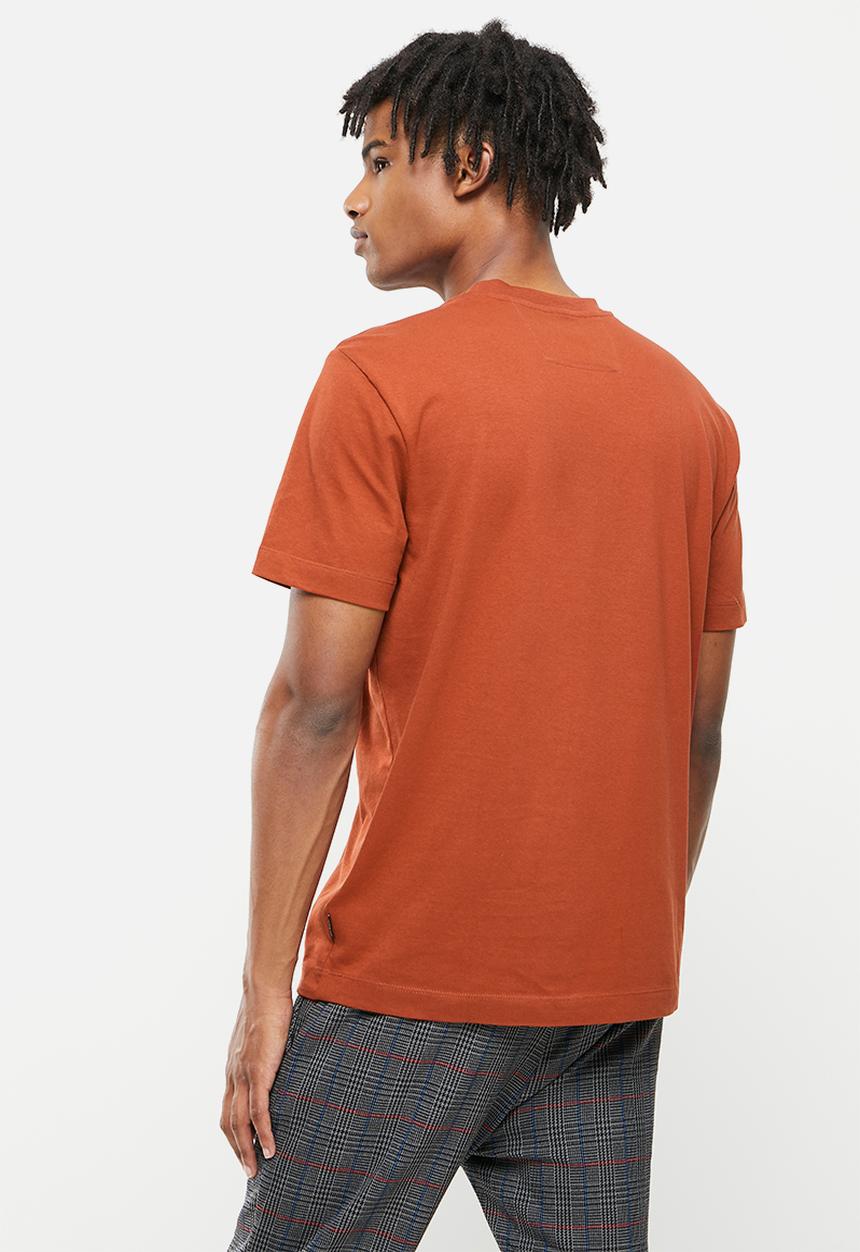Only & Sons - Onsvlad life reg short sleeve tee - burnt henna