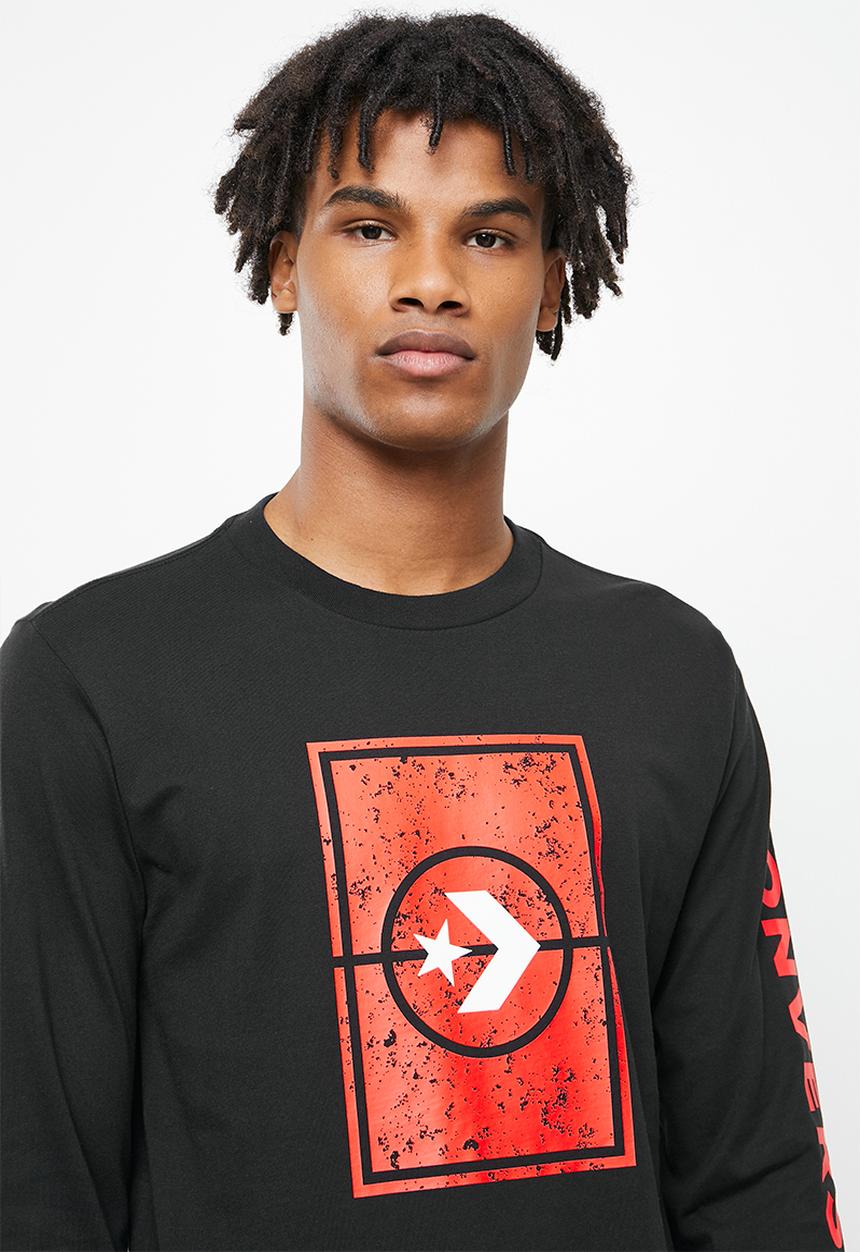 Converse - Half court tee - black