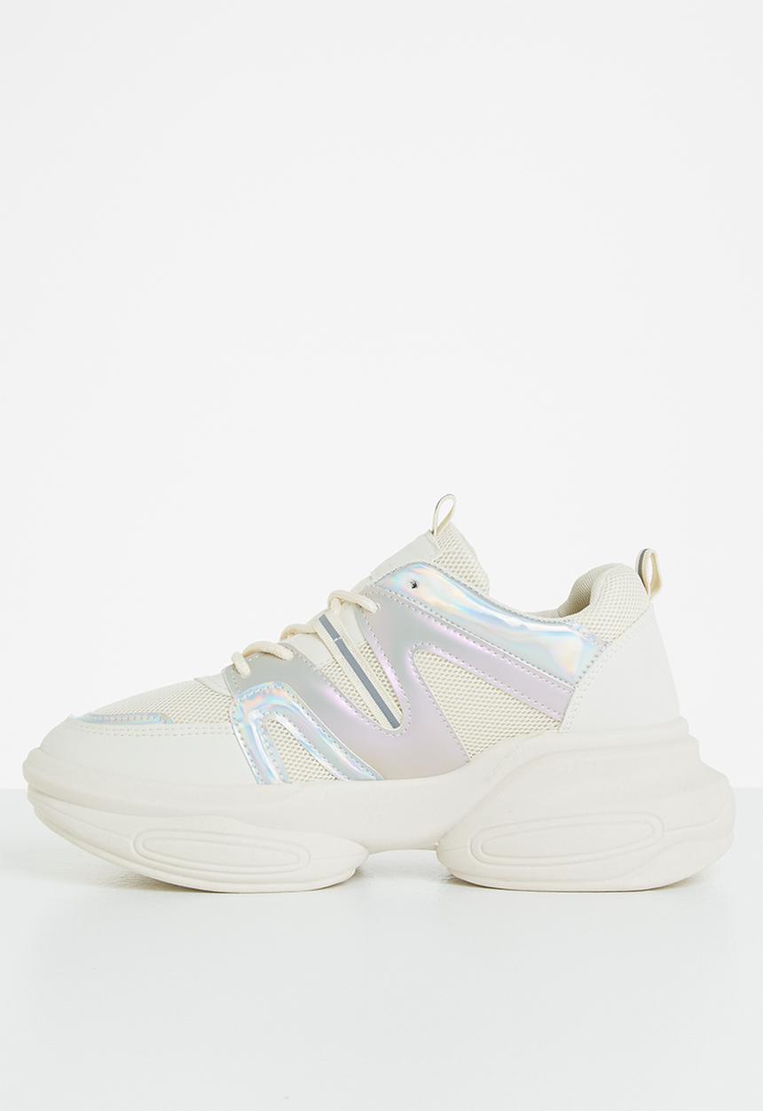 Tom Tom - Metallic panel chunky sneaker - beige 