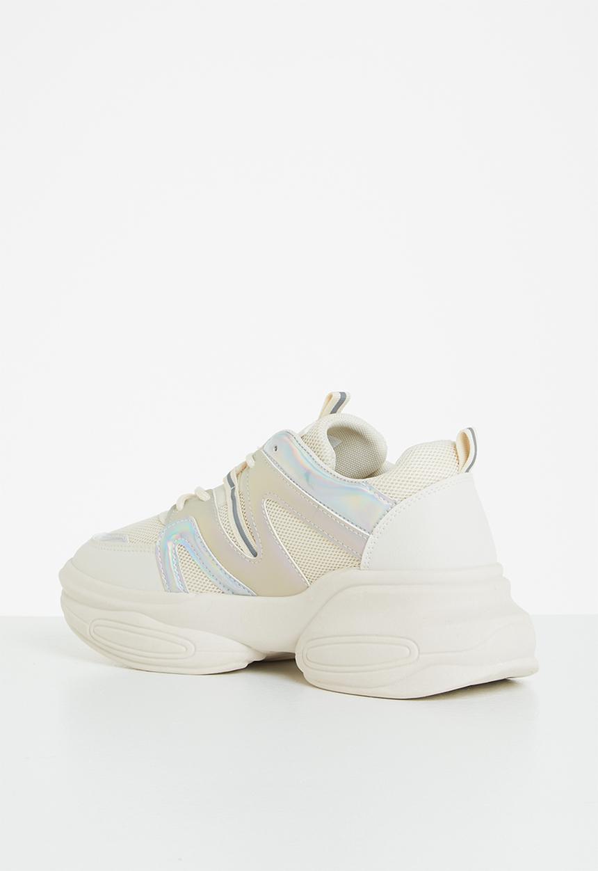 Tom Tom - Metallic panel chunky sneaker - beige 