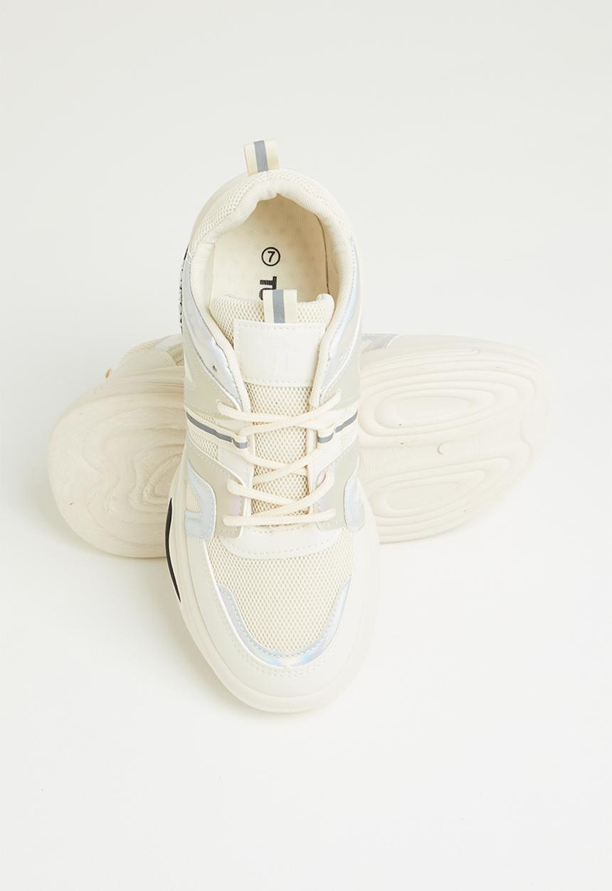 Tom Tom - Metallic panel chunky sneaker - beige 