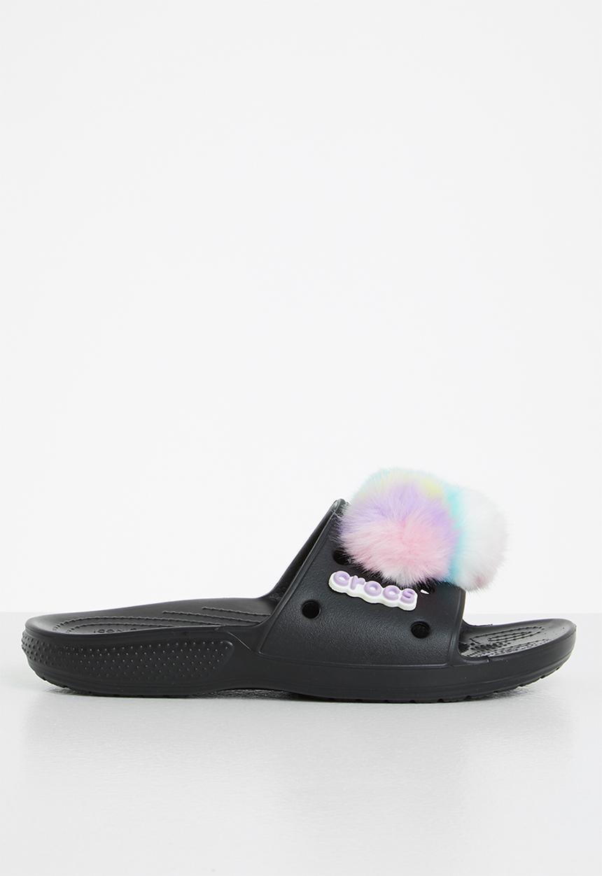 Crocs - Classic crocs fursure slide - black