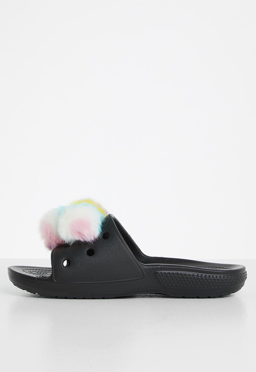 Crocs - Classic crocs fursure slide - black