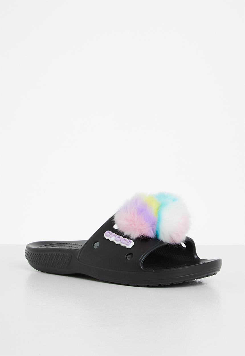 Crocs - Classic crocs fursure slide - black