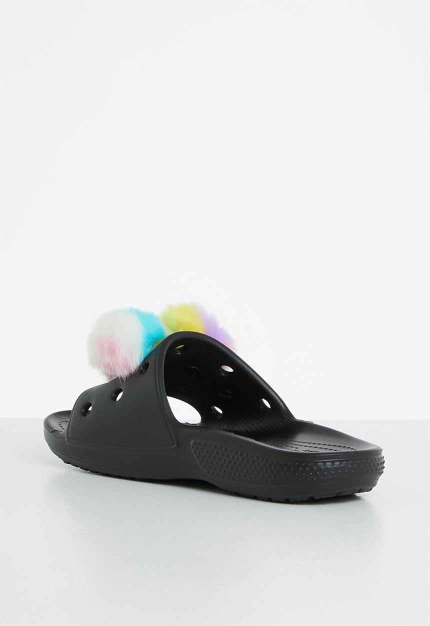 Crocs - Classic crocs fursure slide - black