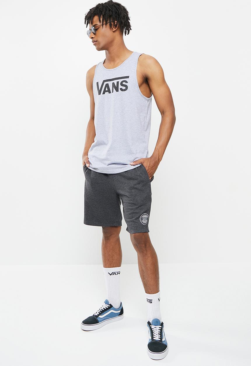 Vans - Og checker fleece short - charcoal