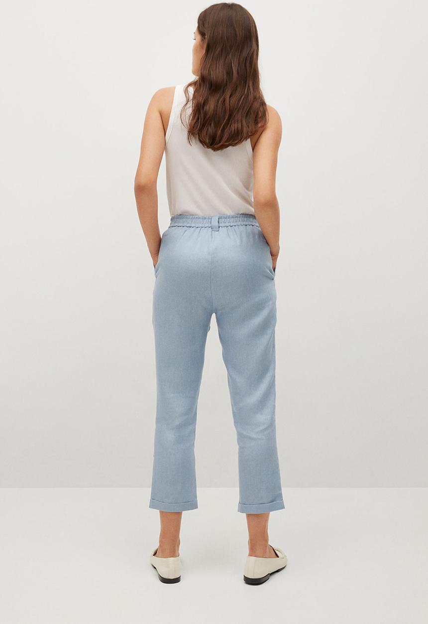 MANGO - Trousers clau-h - light pastel blue