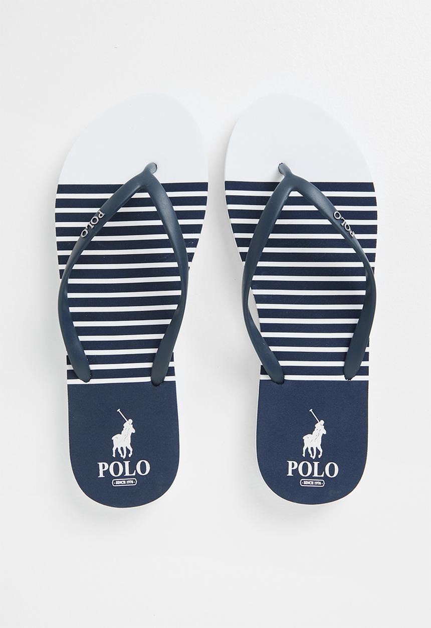 POLO - Gladice stripe flip flop - navy