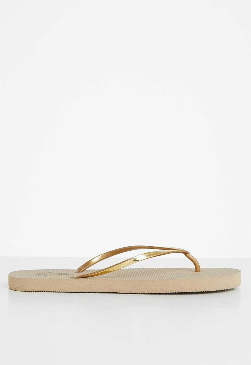 POLO - Grace gloss flip flop - gold