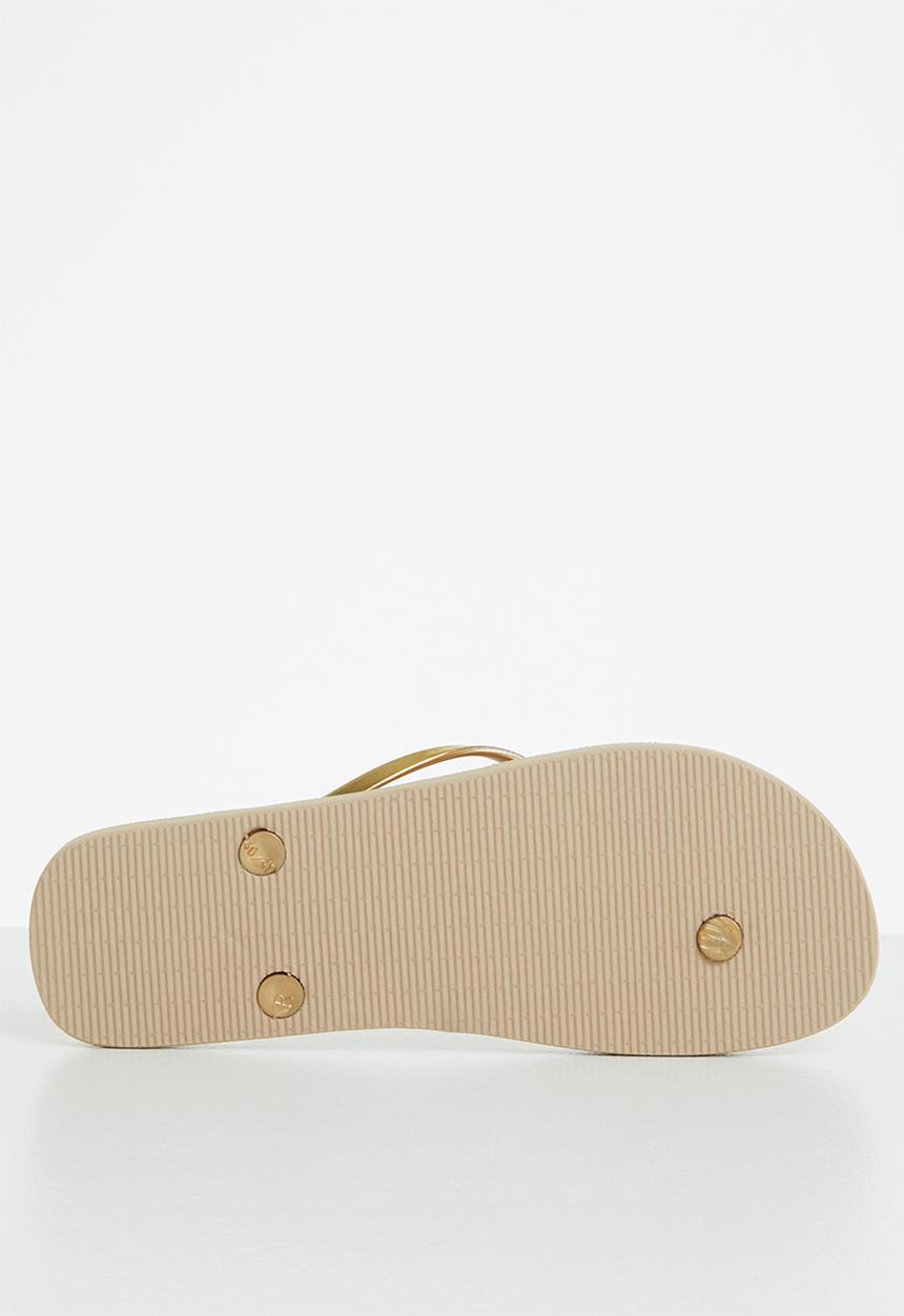 POLO - Grace gloss flip flop - gold