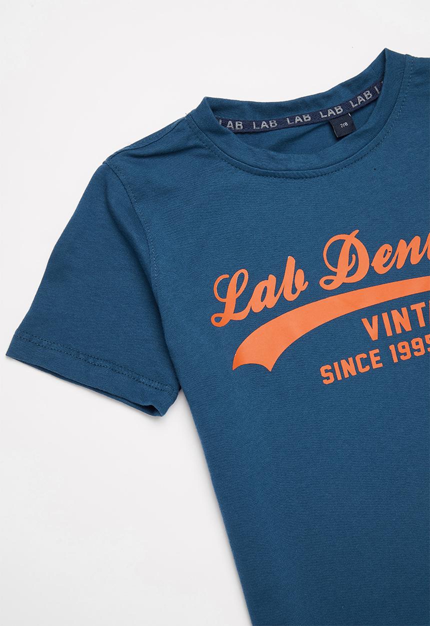LAB - Lab denim vintage tee - blue