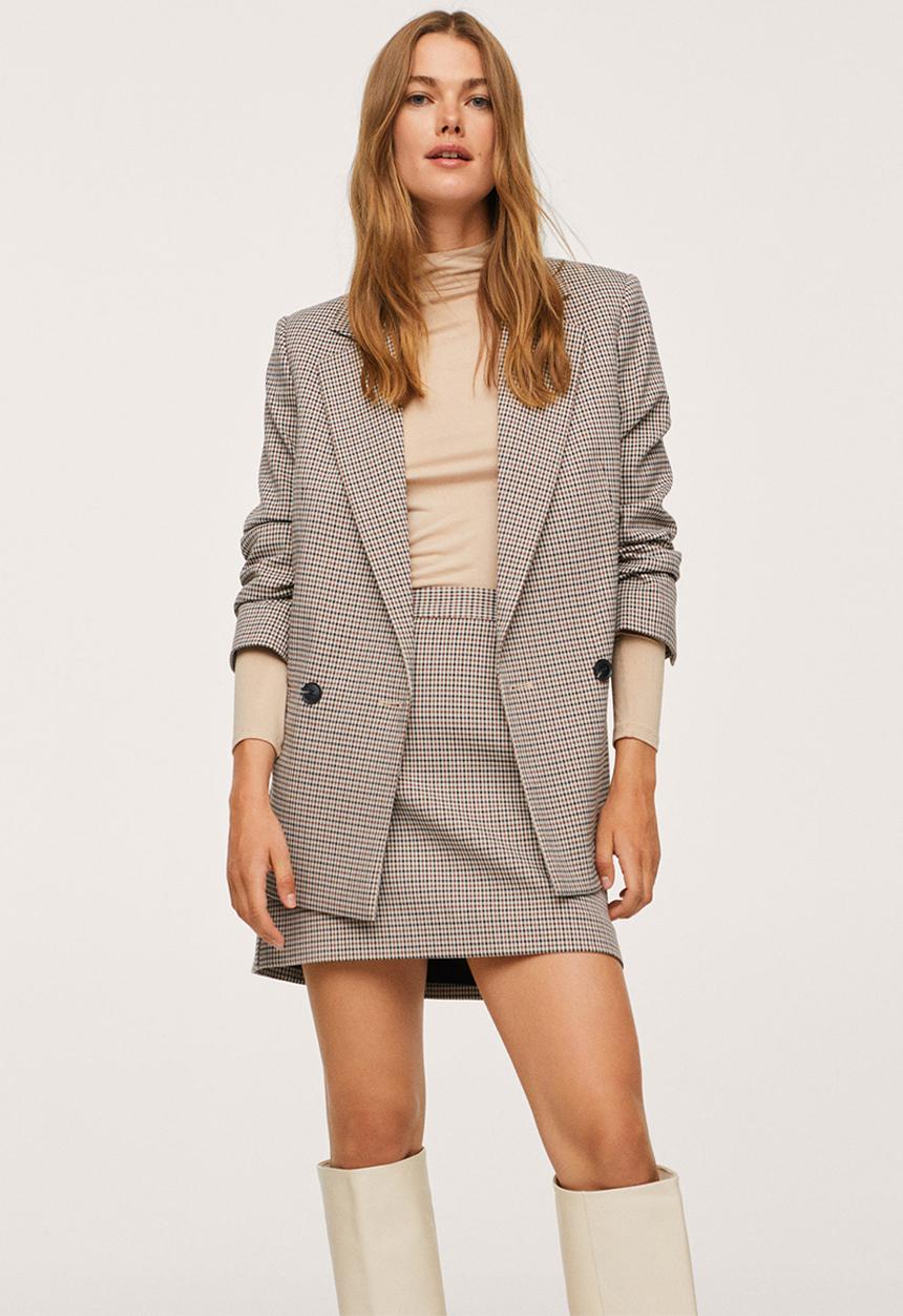 MANGO - Skirt charlott - brown
