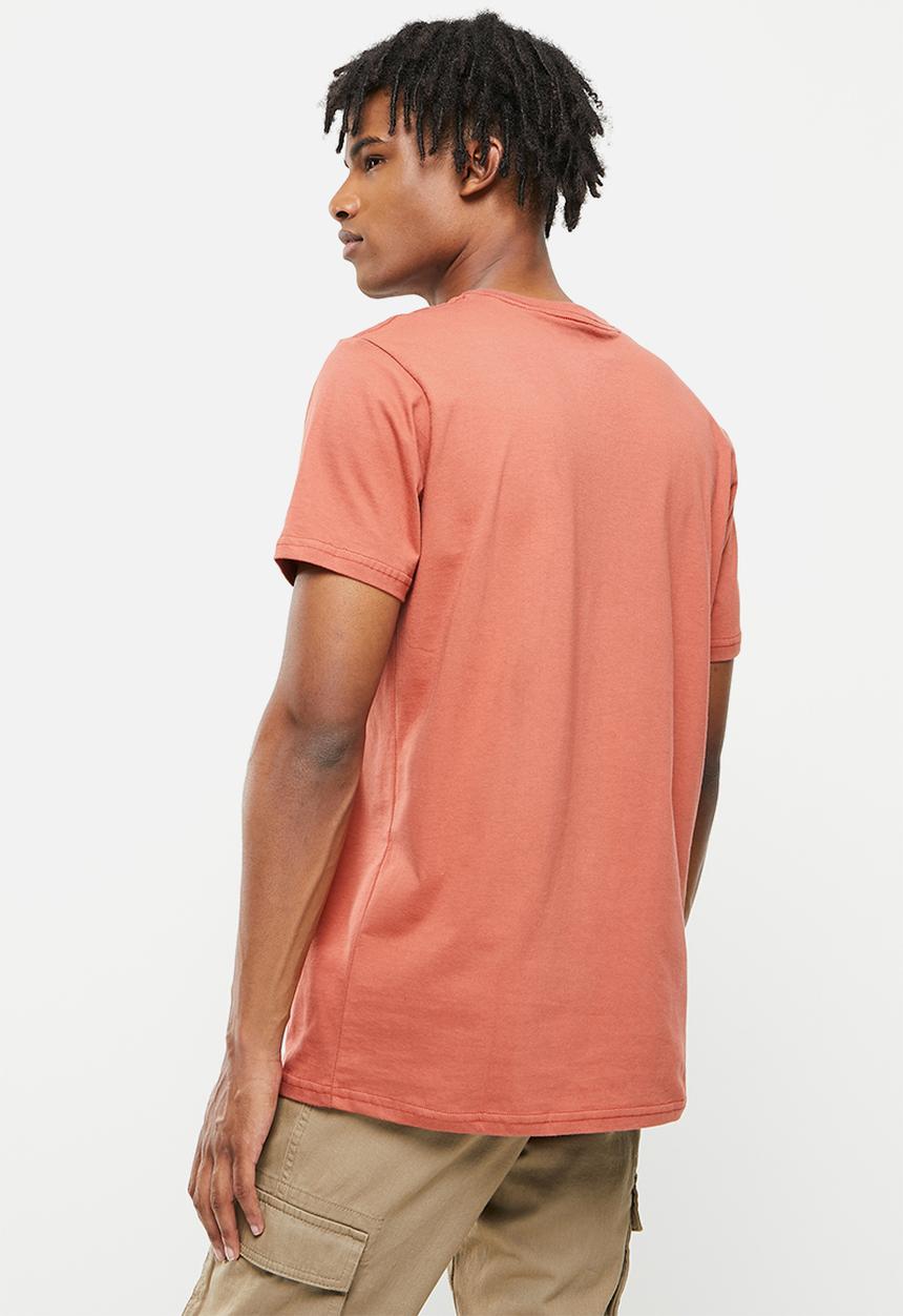 RVCA - Stencil va short sleeve tee - terracotta