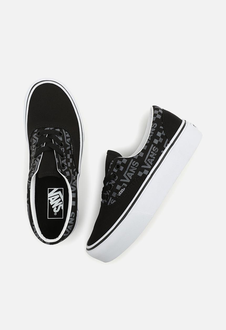Vans - Era platform - (reflective logo) black/true white