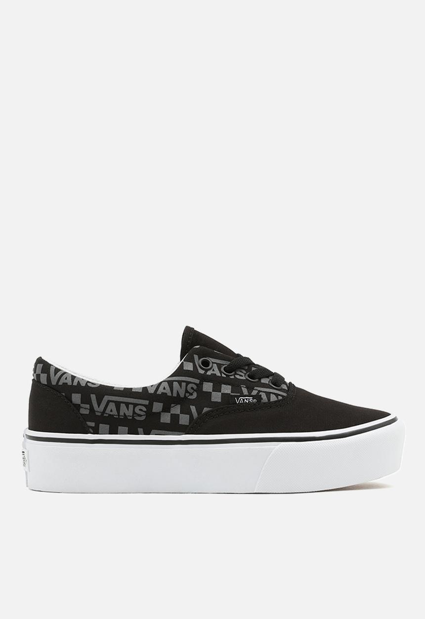 Vans - Era platform - (reflective logo) black/true white