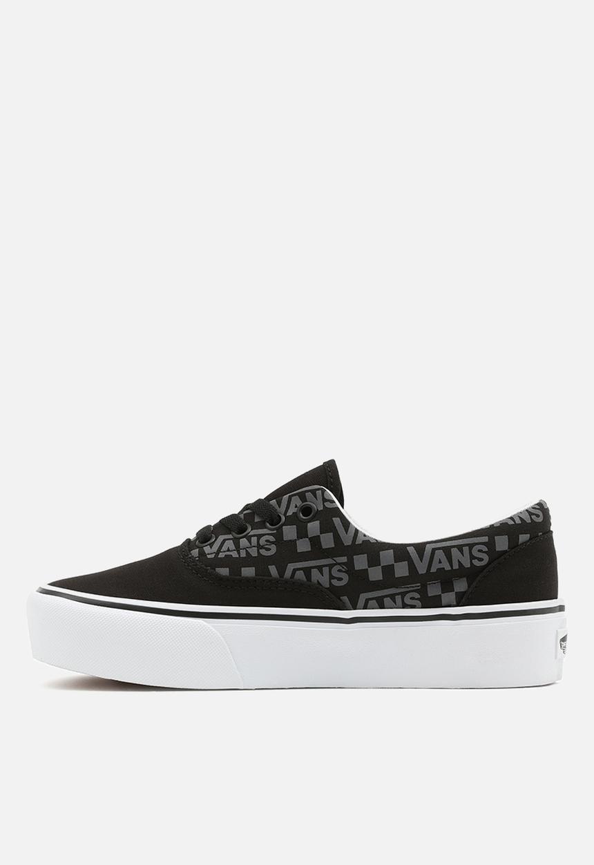 Vans - Era platform - (reflective logo) black/true white