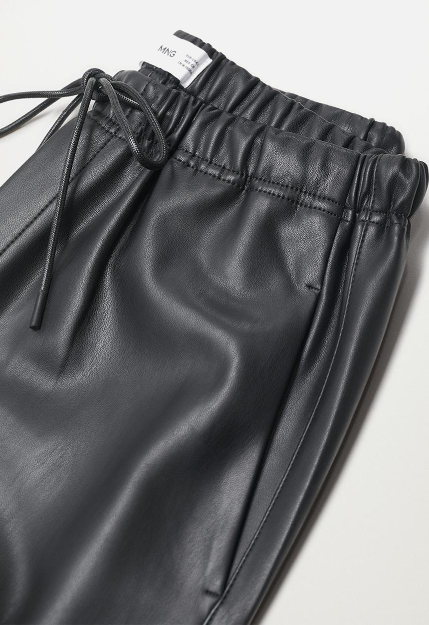 MANGO - Trousers apple - black