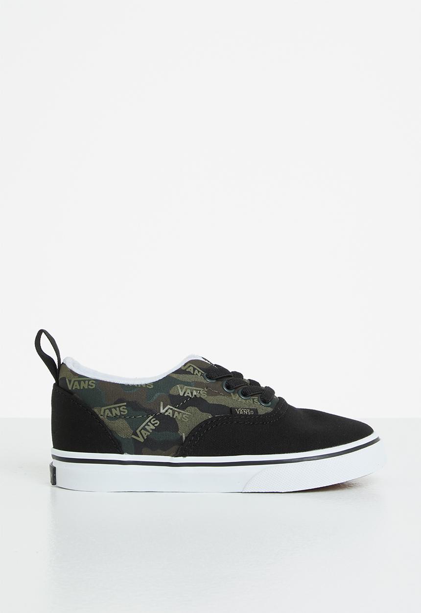 Vans - Td era elastic lace - (logo camo) black/timber wolf